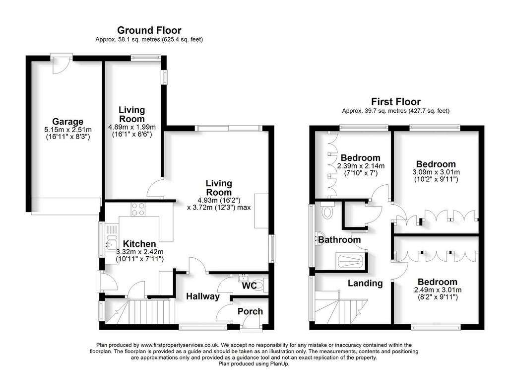 3 bedroom detached house to rent - floorplan