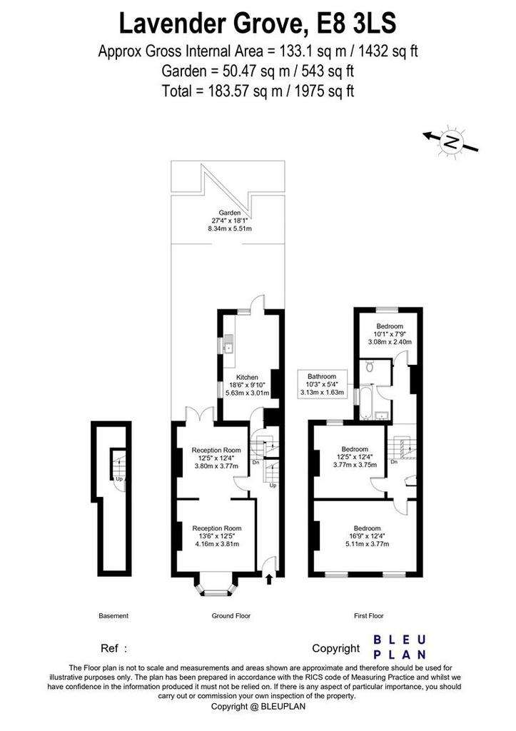 3 bedroom house to rent - floorplan