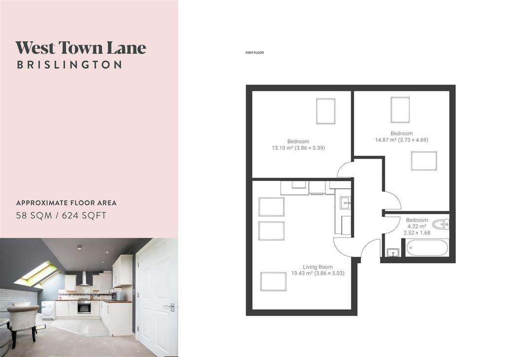 2 bedroom flat for sale - floorplan