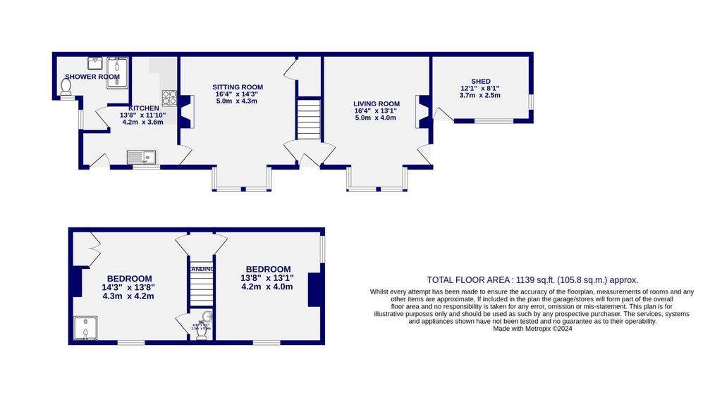 2 bedroom link-detached house for sale - floorplan