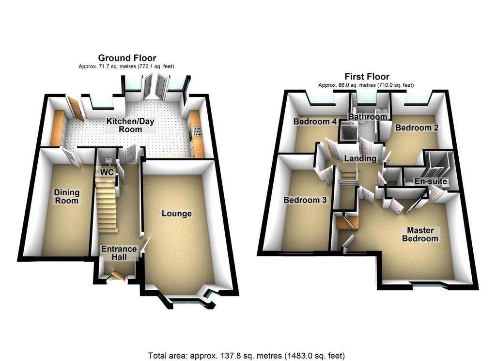 4 bedroom detached house for sale - floorplan