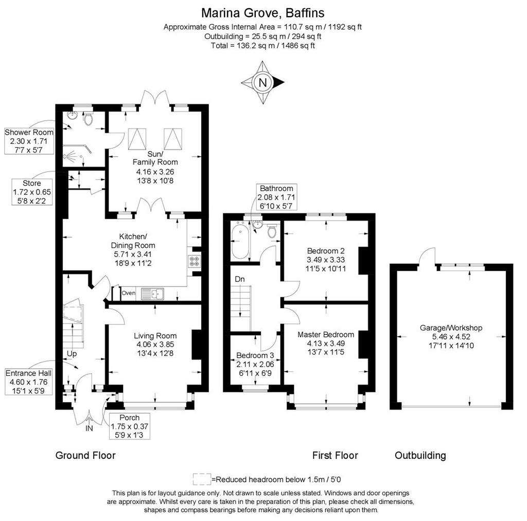 3 bedroom terraced house for sale - floorplan