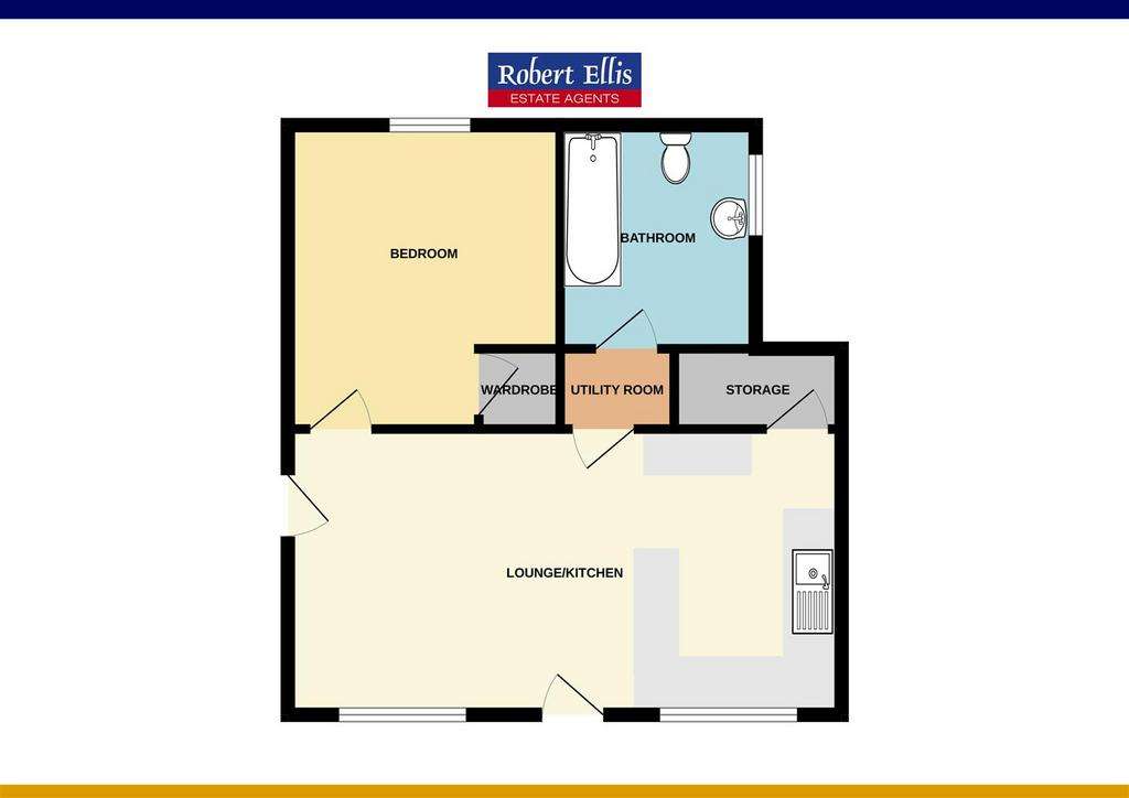 2 bedroom semi-detached house for sale - floorplan