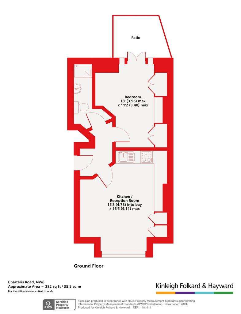 1 bedroom flat for sale - floorplan