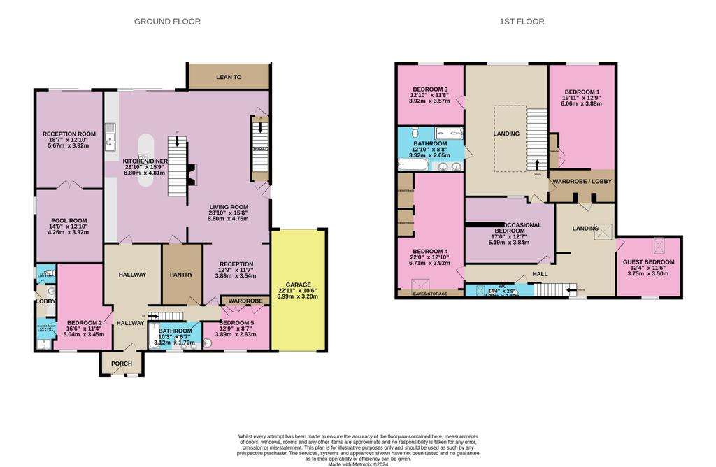 6 bedroom detached house for sale - floorplan