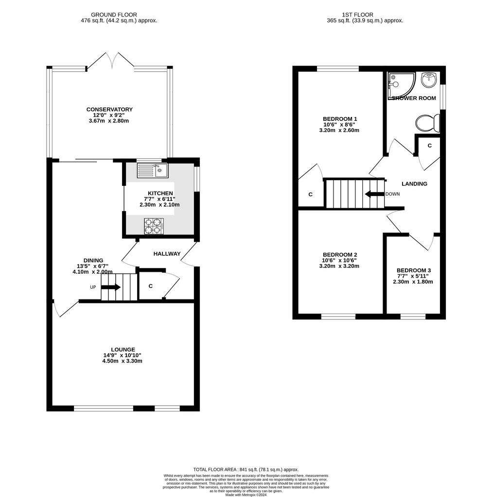 3 bedroom semi-detached house for sale - floorplan