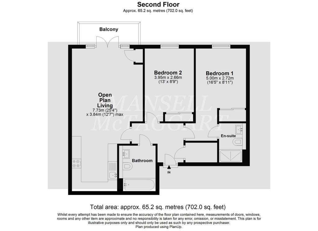 2 bedroom flat for sale - floorplan