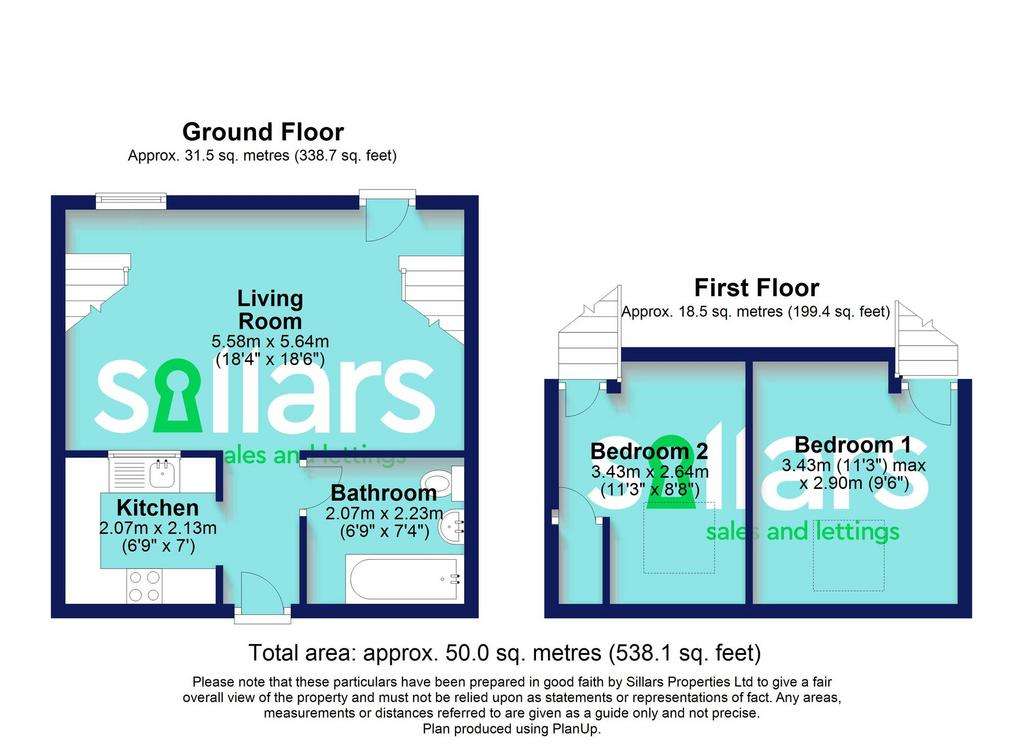 2 bedroom flat to rent - floorplan