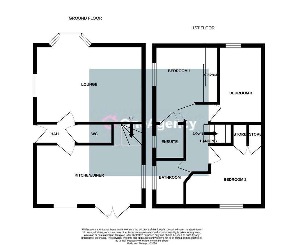 3 bedroom detached house for sale - floorplan