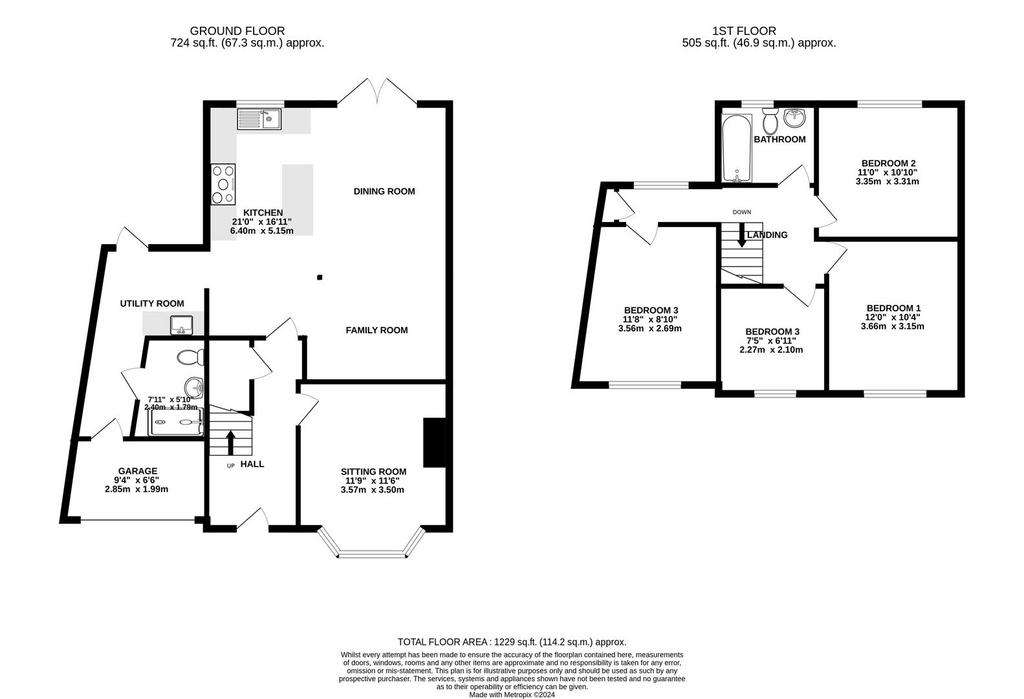 4 bedroom semi-detached house for sale - floorplan