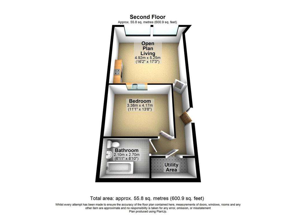 1 bedroom flat for sale - floorplan