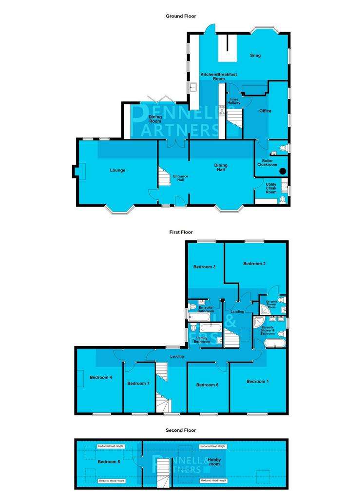 7 bedroom detached house for sale - floorplan