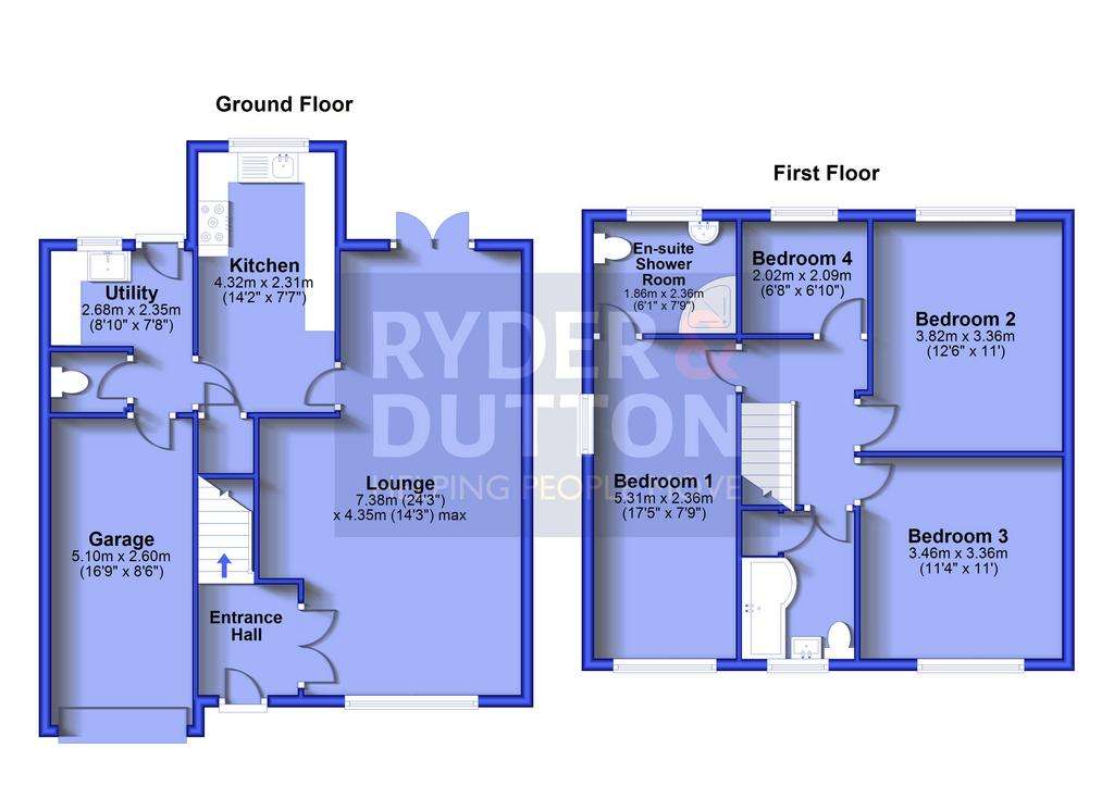 4 bedroom detached house for sale - floorplan