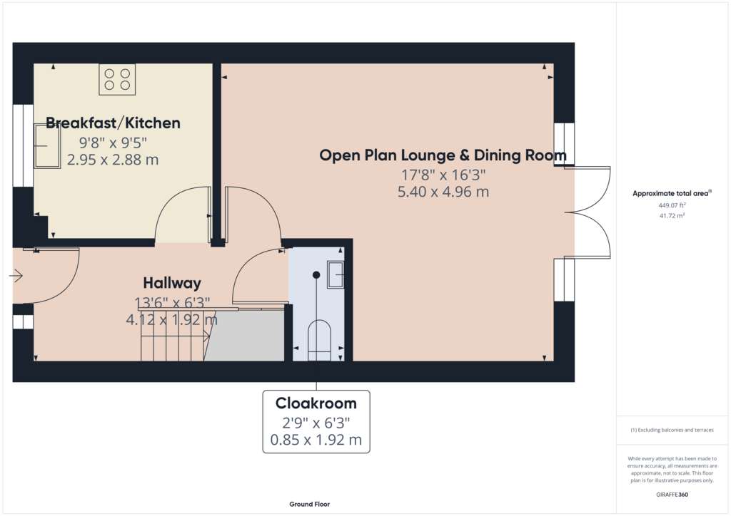 3 bedroom semi-detached house for sale - floorplan