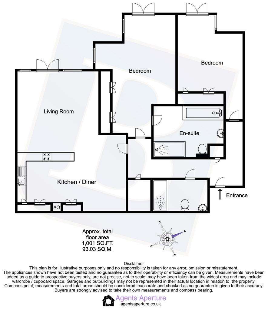 2 bedroom flat for sale - floorplan