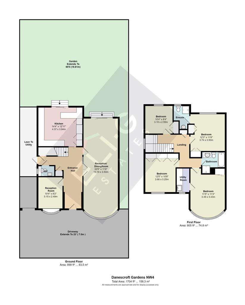 4 bedroom detached house to rent - floorplan