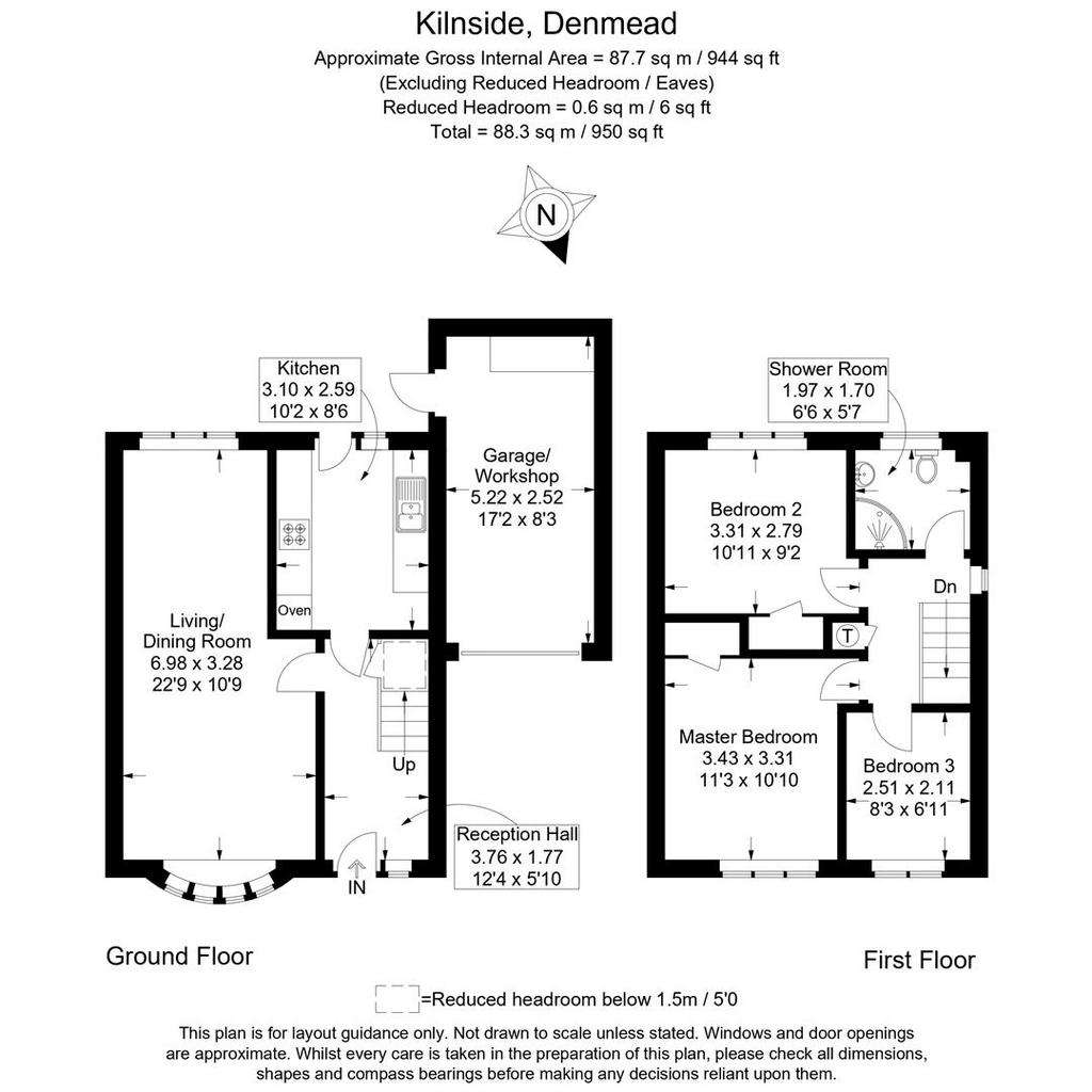 3 bedroom house for sale - floorplan