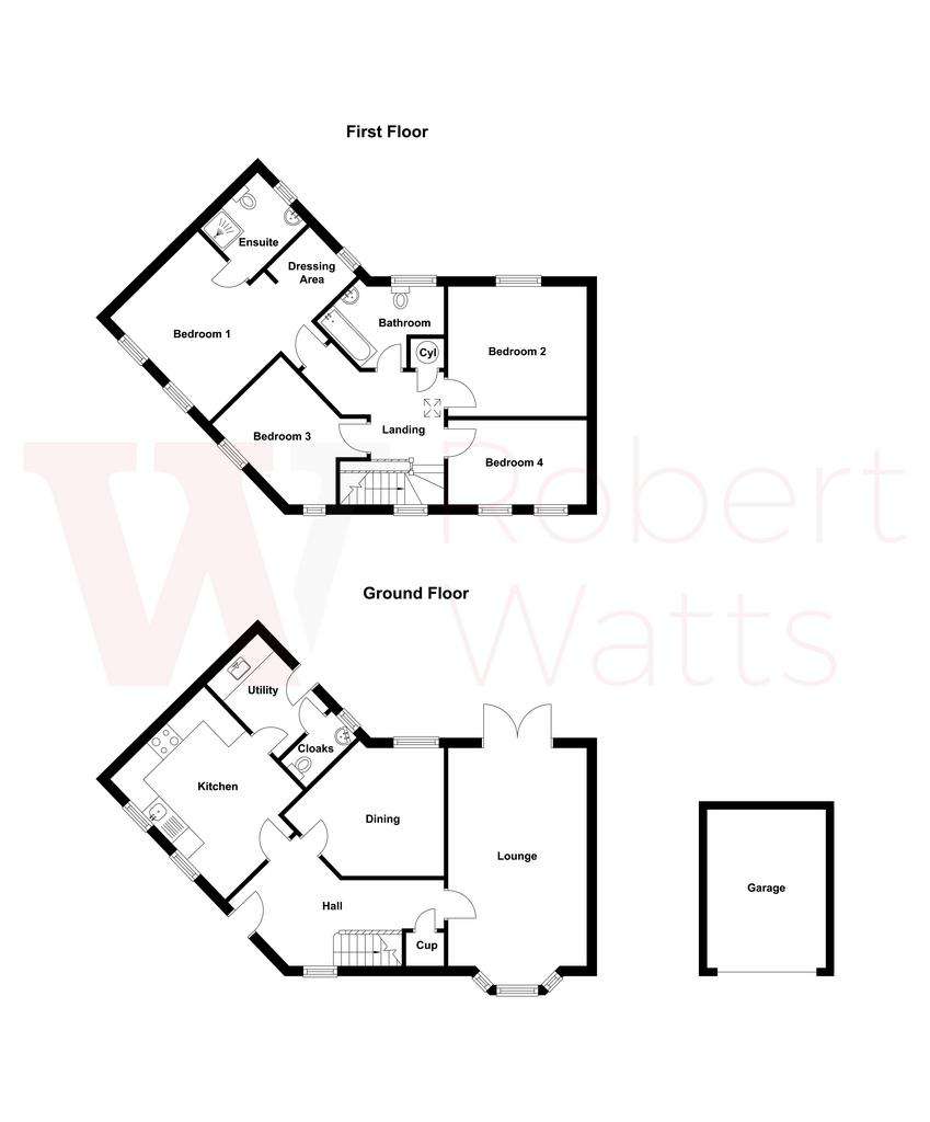 4 bedroom detached house for sale - floorplan