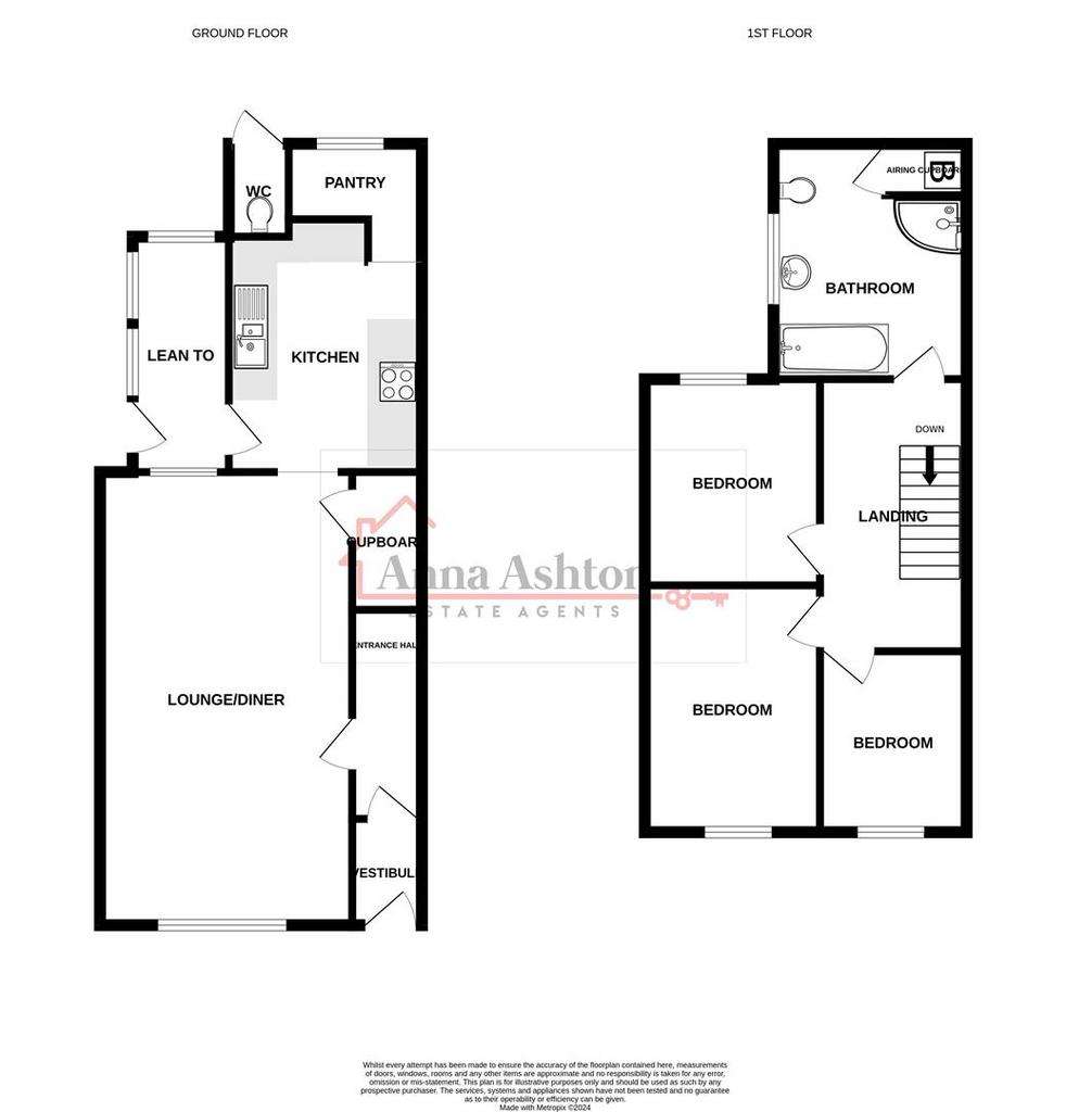 3 bedroom end of terrace house for sale - floorplan