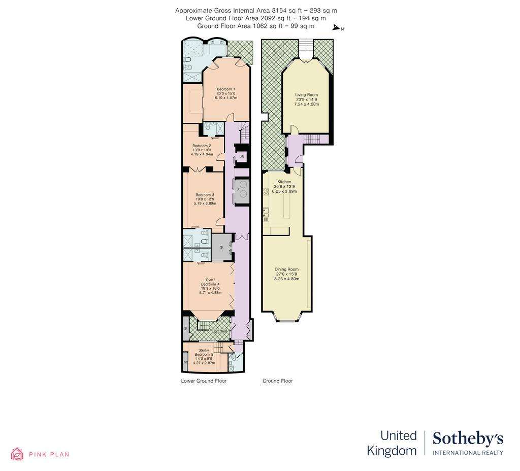 5 bedroom flat to rent - floorplan