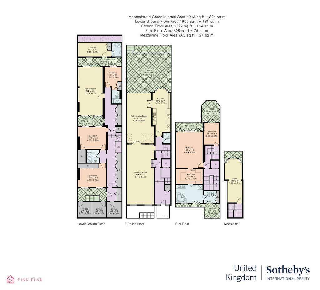 5 bedroom flat to rent - floorplan