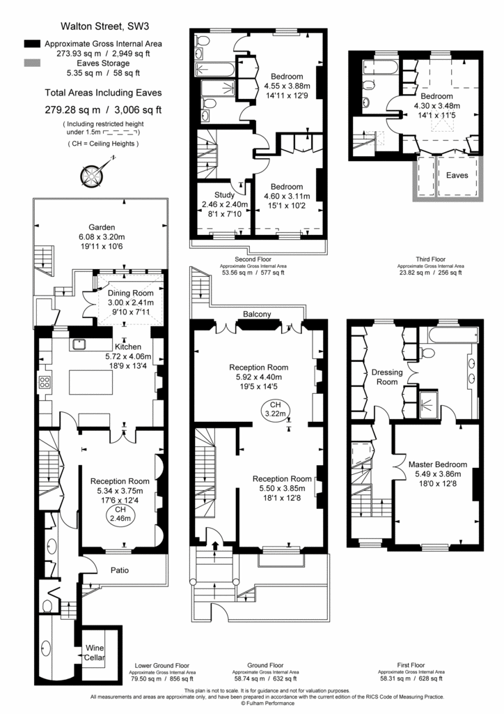 5 bedroom terraced house to rent - floorplan