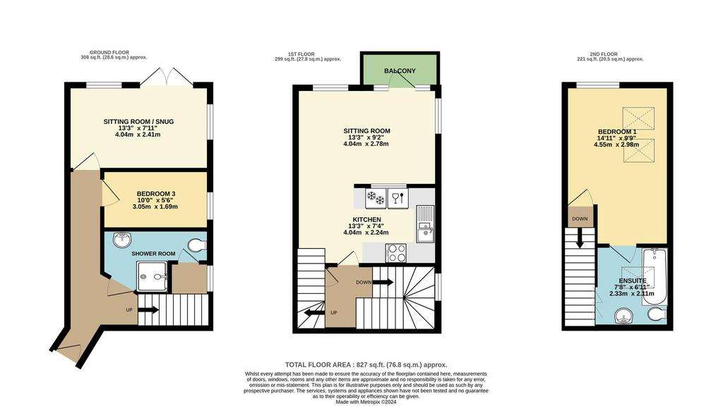 3 bedroom flat for sale - floorplan