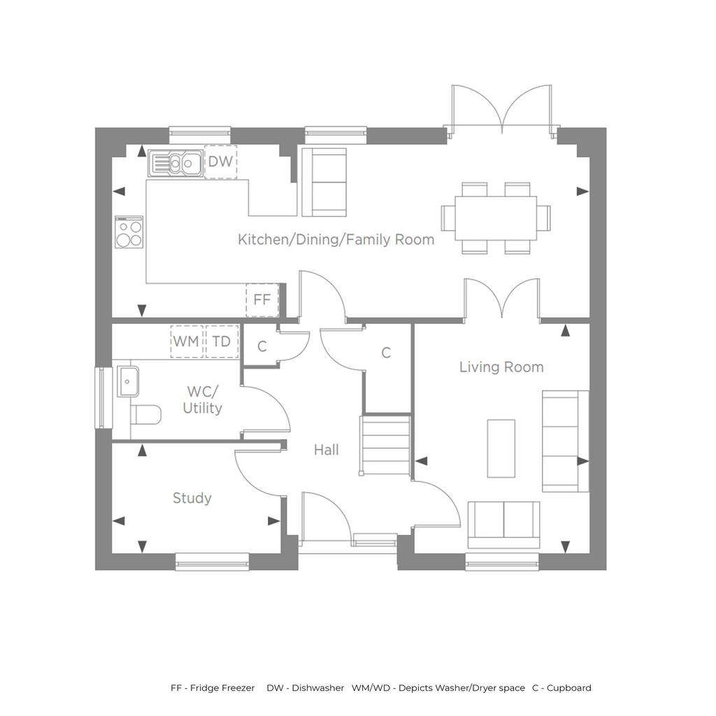 3 bedroom detached house for sale - floorplan