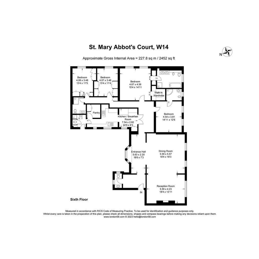 4 bedroom flat to rent - floorplan