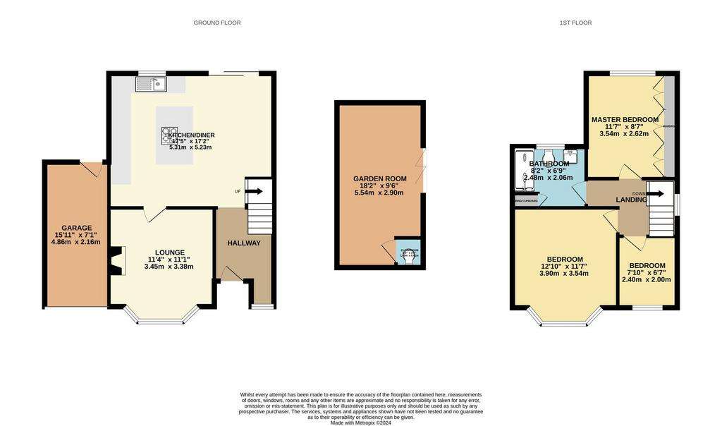 3 bedroom semi-detached house for sale - floorplan