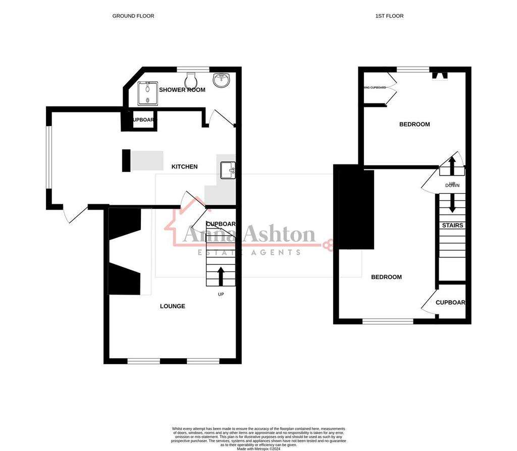 2 bedroom cottage for sale - floorplan