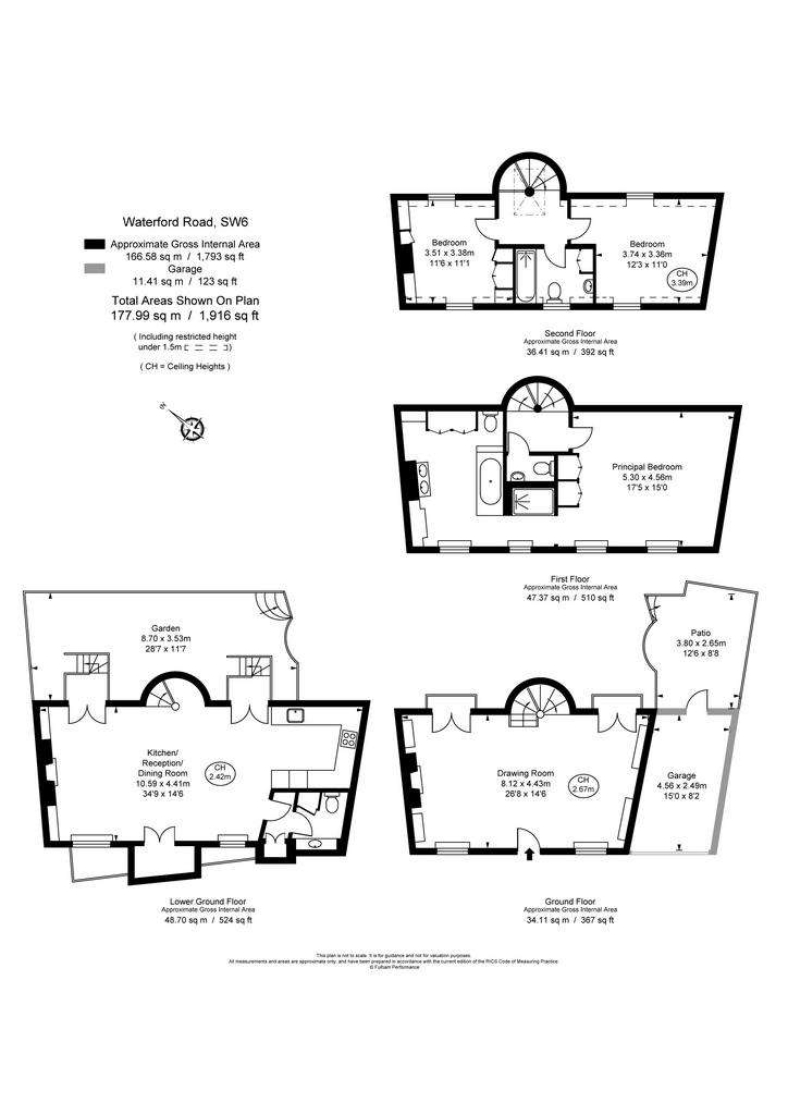 3 bedroom terraced house for sale - floorplan