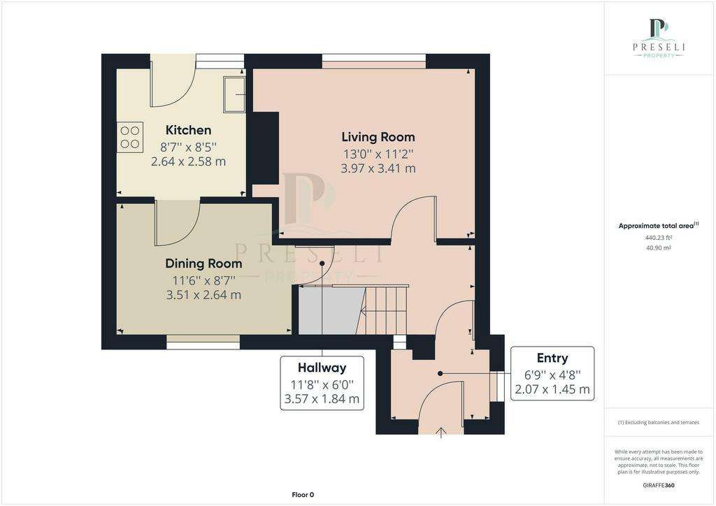 3 bedroom terraced house to rent - floorplan