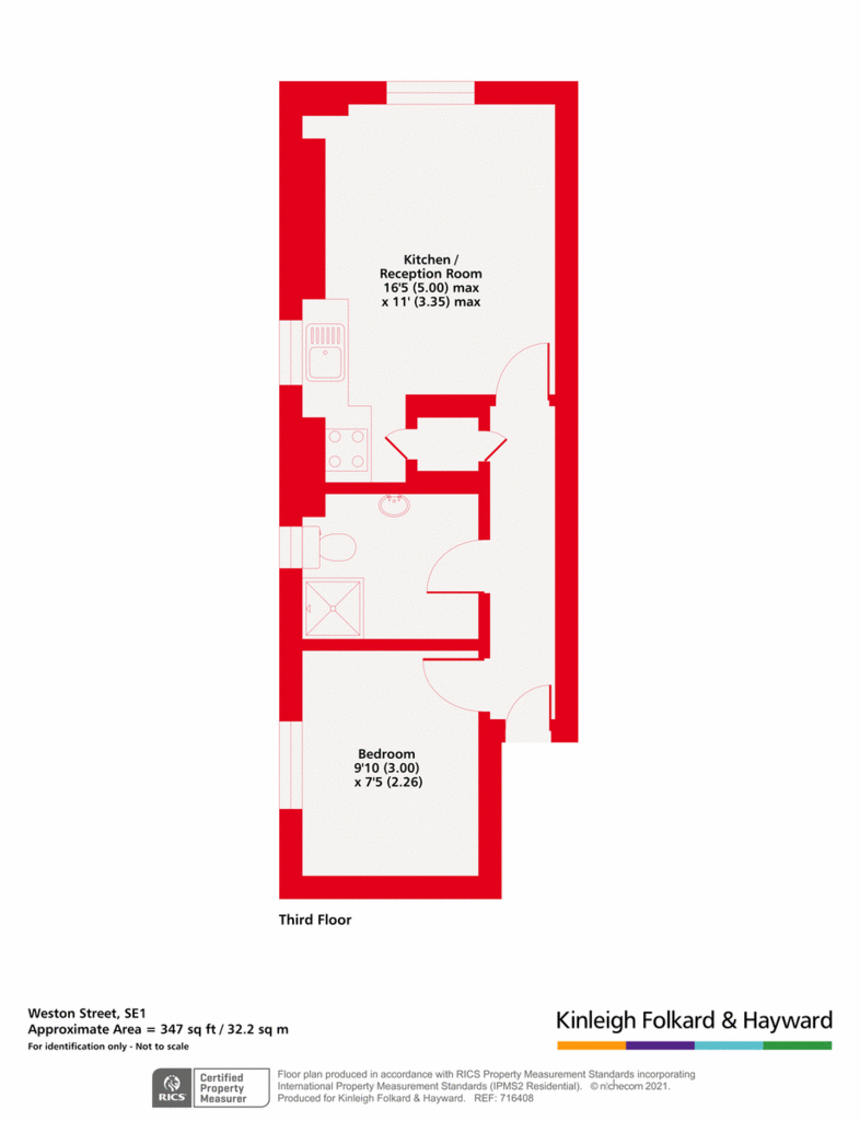 1 bedroom flat for sale - floorplan