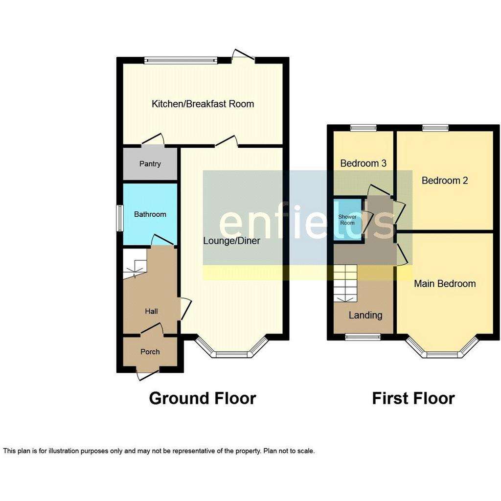 3 bedroom semi-detached house for sale - floorplan