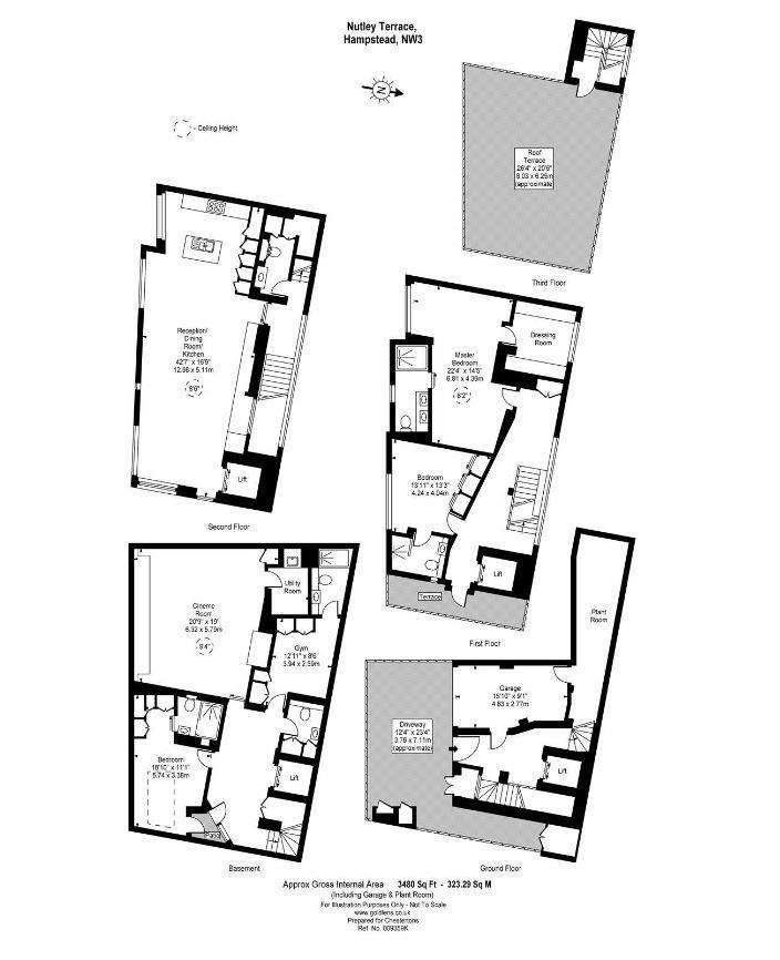 4 bedroom house to rent - floorplan