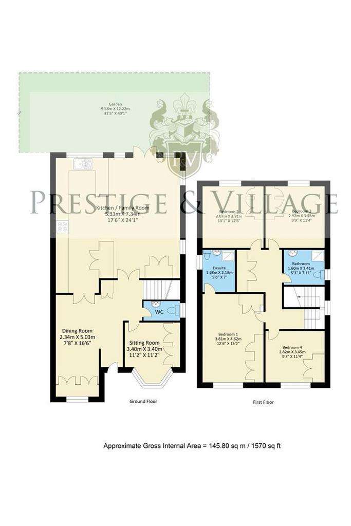 4 bedroom house for sale - floorplan