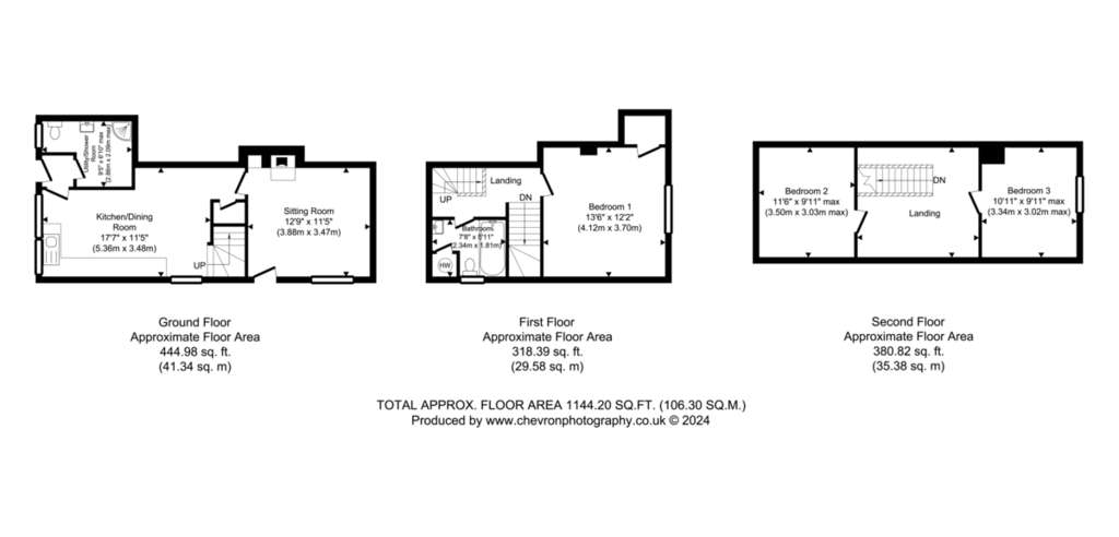 3 bedroom semi-detached house to rent - floorplan