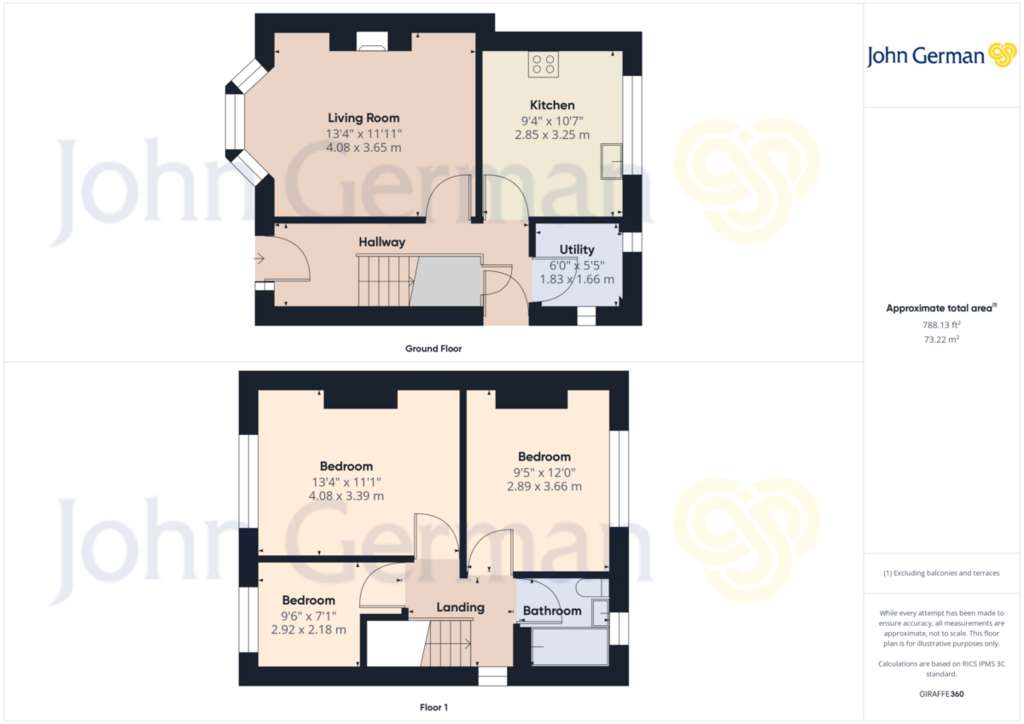 3 bedroom semi-detached house for sale - floorplan