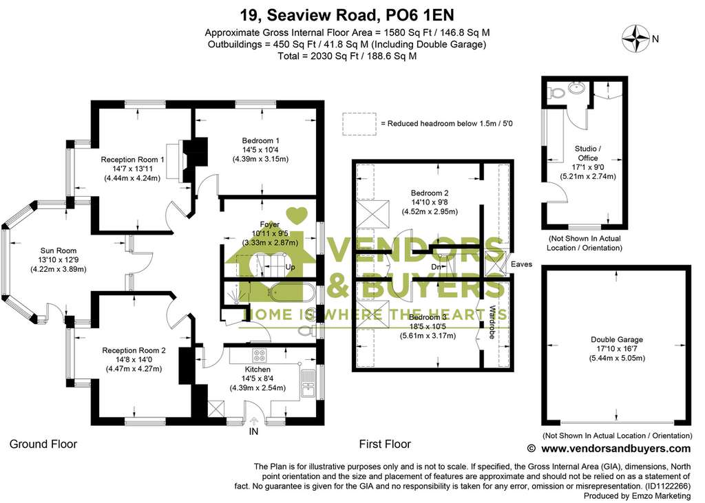 3 bedroom detached house for sale - floorplan