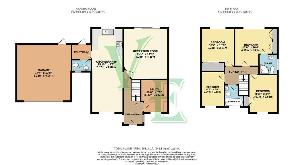 4 bedroom detached house for sale - floorplan