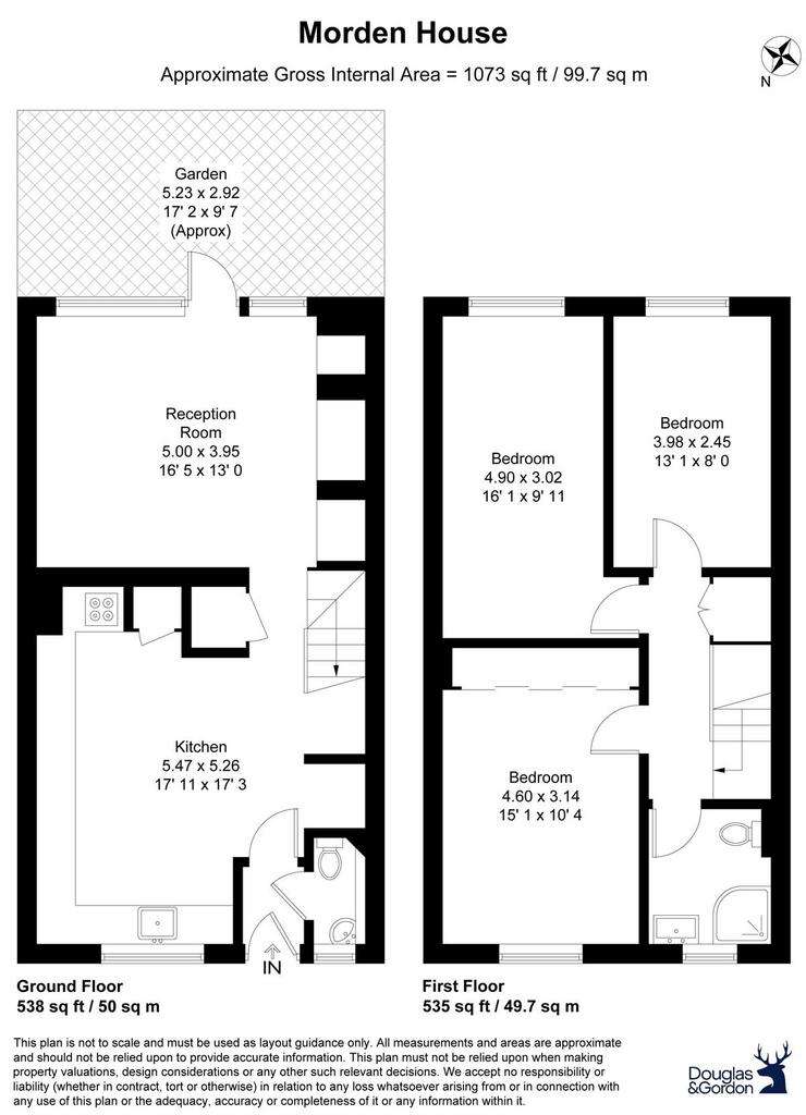 3 bedroom flat to rent - floorplan