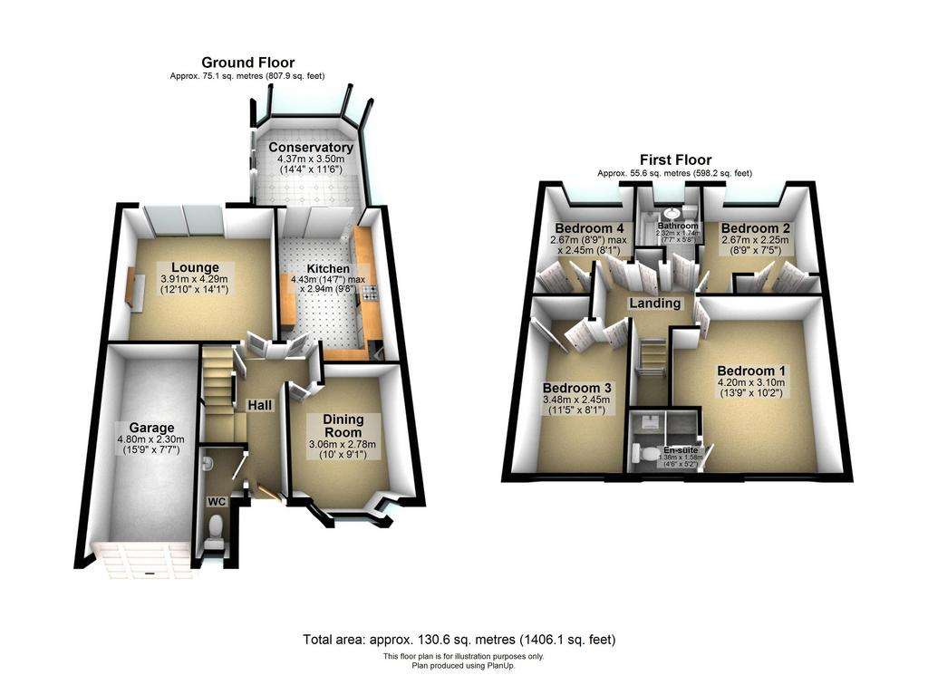 4 bedroom detached house for sale - floorplan