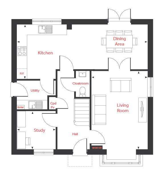 4 bedroom detached house for sale - floorplan