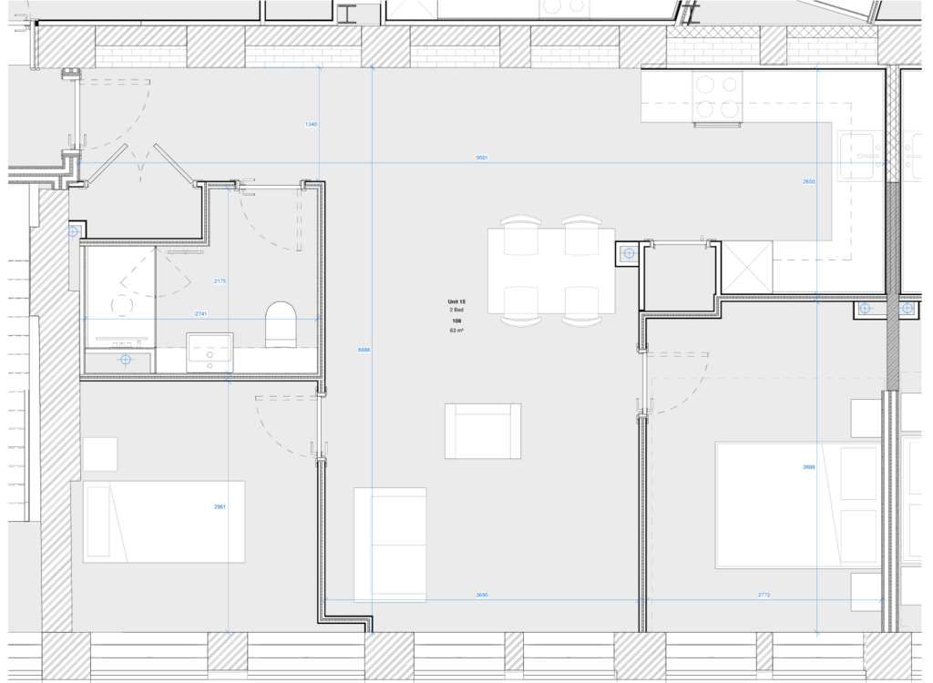 2 bedroom flat to rent - floorplan