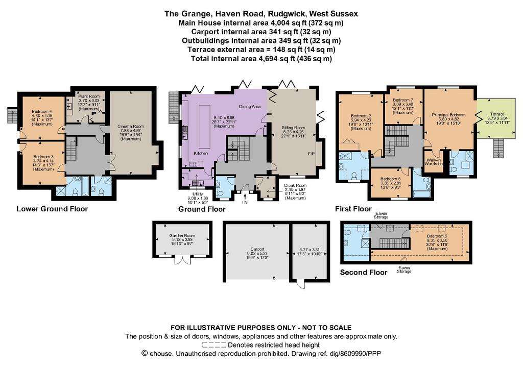 7 bedroom detached house for sale - floorplan