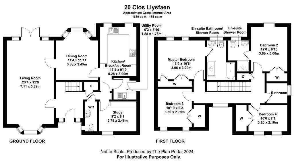 4 bedroom detached house for sale - floorplan