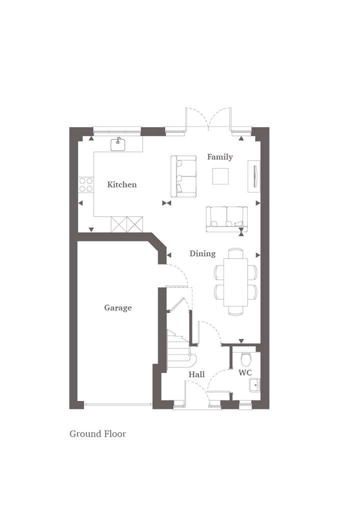 4 bedroom terraced house for sale - floorplan