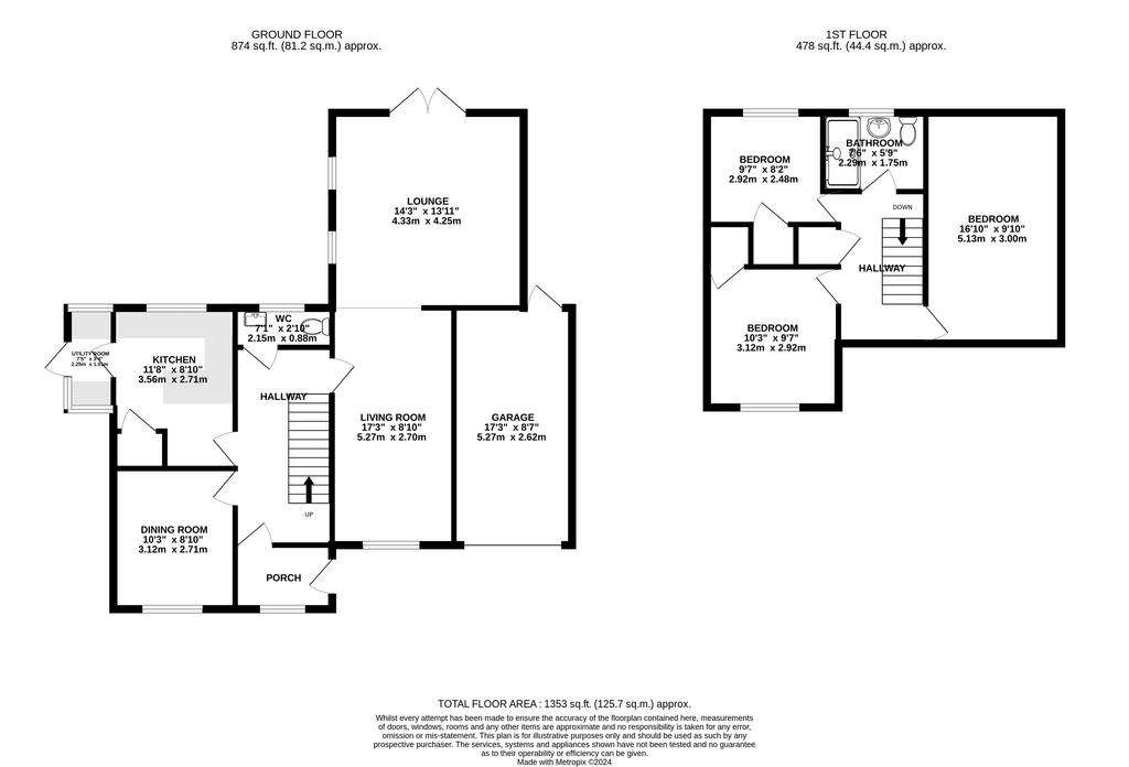 3 bedroom detached house for sale - floorplan