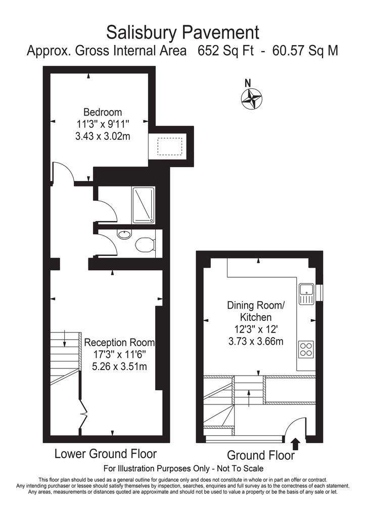 1 bedroom flat to rent - floorplan